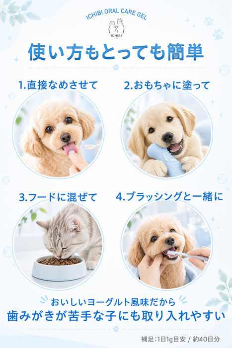 ICHIBI ORAL CARE GEL for DOGS＆CATS 40g