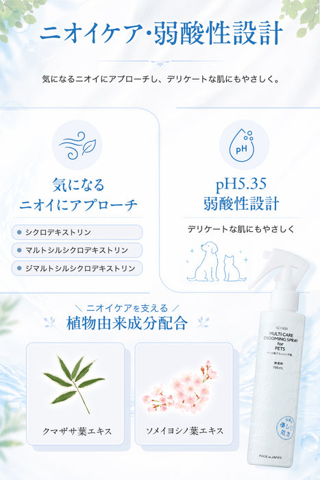 ICHIBI MULTI CARE GROOMING SPRAY for PETS　195ml